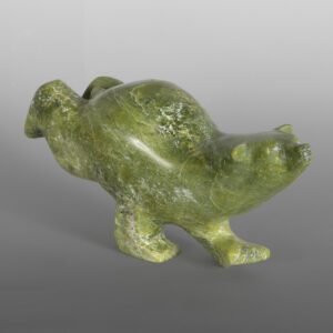 Diving Polar Bear
Parr Parr
Inuit
Serpentine
12" x 6" x 4"
$1,800