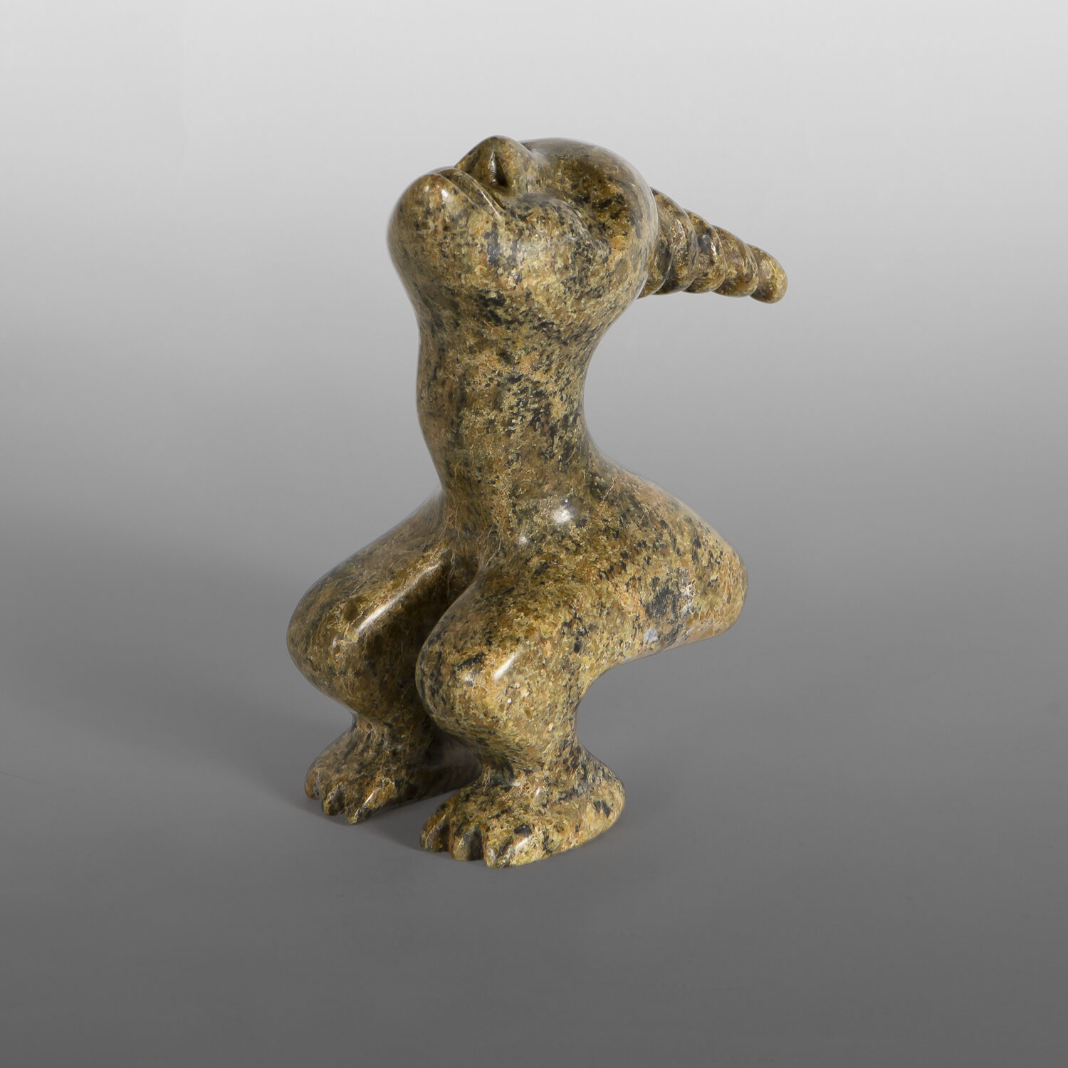Skyward Spirit
Turataga Ragee
Inuit
Serpentine
6¼" x 5½" x 2¾"
$800