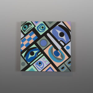 Spirit
Steve Smith - Dla'kwagila
Oweekeno
Acrylic on birch panel
10" x 10" x 1⅝"
$