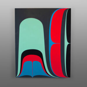 Source
Sheldon Skillie
Kaigani Haida/Oglala LakotaAcrylic on birch panel
30" x 24" x 1½”
3,600