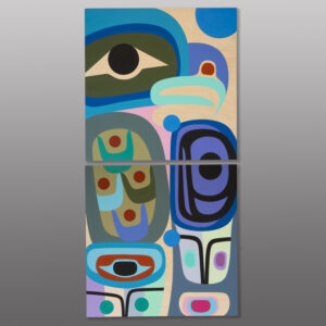 Peace
Steve Smith - Dla'kwagila
Oweekeno
Acrylic on birch panel
24" x 48" x 1⅝"
8,000
