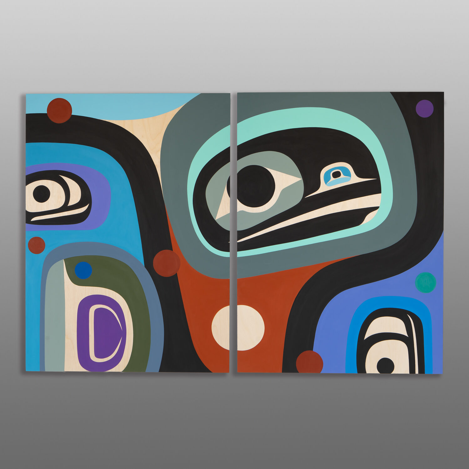 Joy
Steve Smith - Dla'kwagila
Oweekeno
Acrylic on birch panel
44" x 30" x 1⅝"
8,400