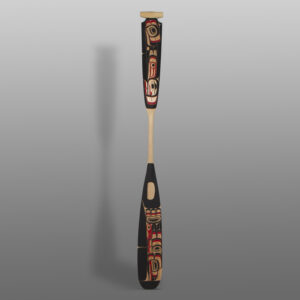 Raven Paddle
Shawn Aster
Tsimshian (Canada)
Red cedar, paint
74" x 7" x 1½"
$