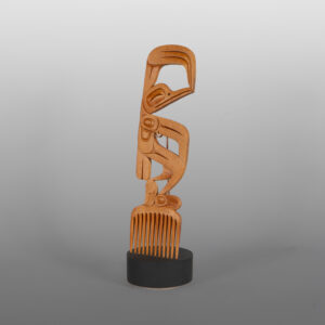 Hummingbird Comb
Dean Hunt
Heiltsuk (Canada)

Red cedar, copper, paint
12¾" x 3⅝" x 3⅝”
1,600