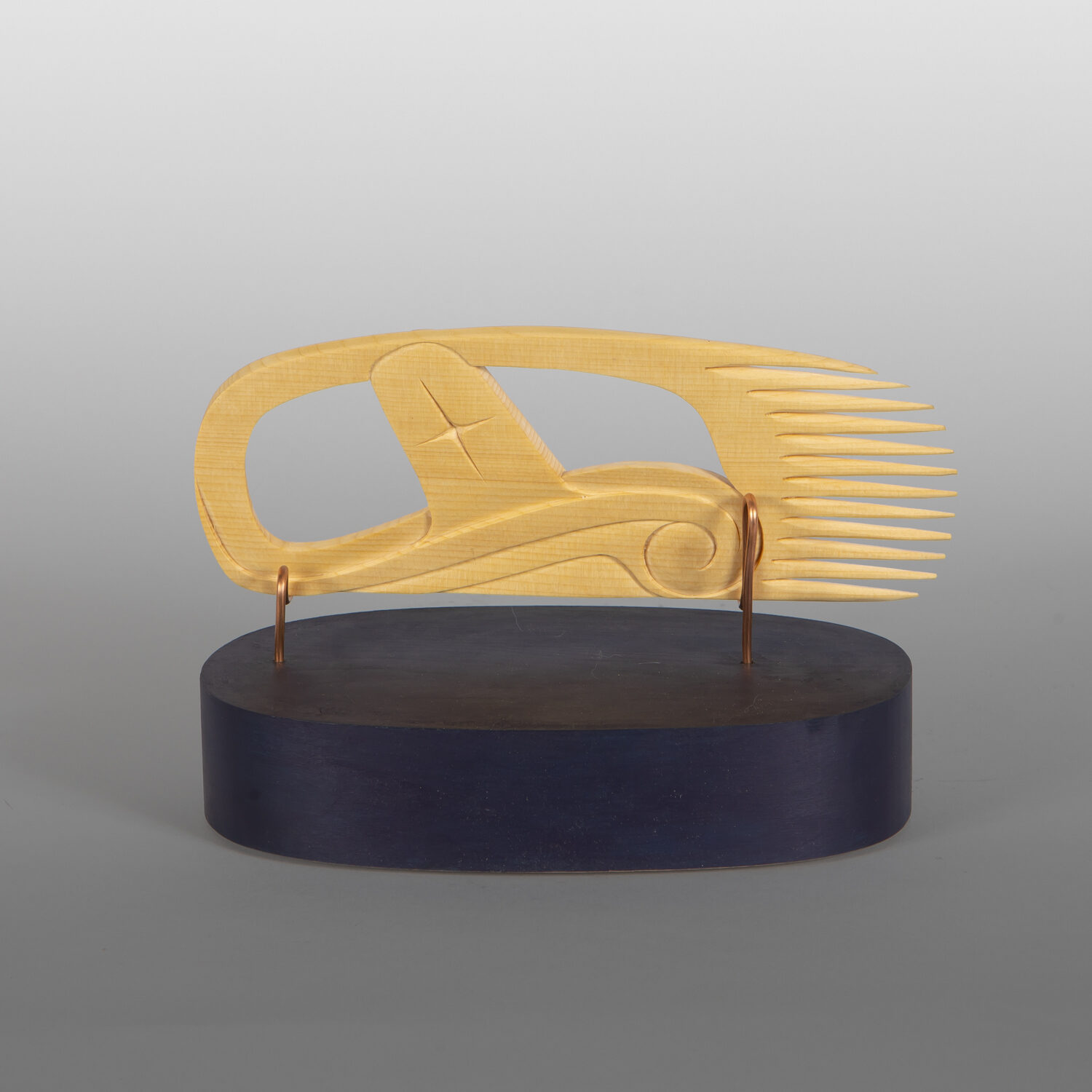 Orca Comb
Dean Hunt
Heiltsuk (Canada)

Yellow cedar, copper, paint
8" x 5¼" x 4¼”
1,650