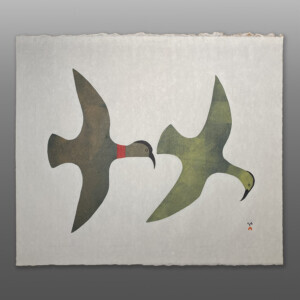 Bird Silhouette
Kingmeata Etidlooie
InuitStonecut & stencil
27¾" x 24"
$600