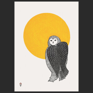 PEE ASHEVAK
2. Sunlit Owl
Stonecut
Paper: Kizuki Kozo White
Printer: Neevee Jaw
56 x 39.5 cm
22" x 15½"
$ 600
480