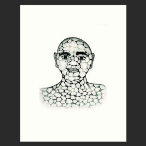 PADLOO SAMAYUALIE Pebble Man Etching & Aquatint