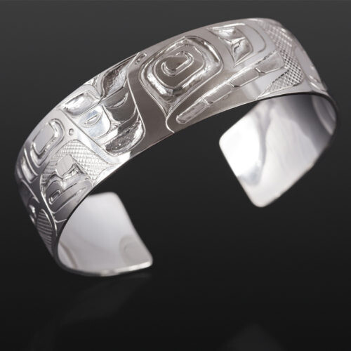 Whale Clan Bracelet Henry Green Tsimshian Silver 6” x ¾” $550